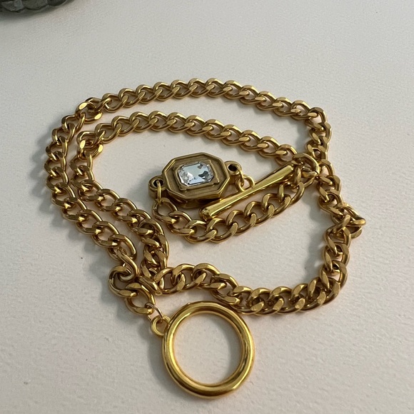 Classic Vintage-Inspired Chunky Gold Necklace - Elegant Artsy Necklace - Picture 12 of 13